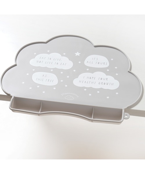 10mois（ディモワ）の「【10mois(ディモワ)】mamamanma(マママンマ)　お食事シリコンマット（マグ/哺乳瓶/お食事グッズ・キッズ・ベージュ/グレー・ONE SIZE）」の2枚目の写真