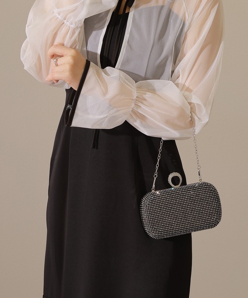 Lace Ladies(レースレディース)の「3WAY ラインストーン クラッチ パーティー バッグ(クラッチバッグ・レディース・ブラック/シルバー・FREE)」の8枚目の写真