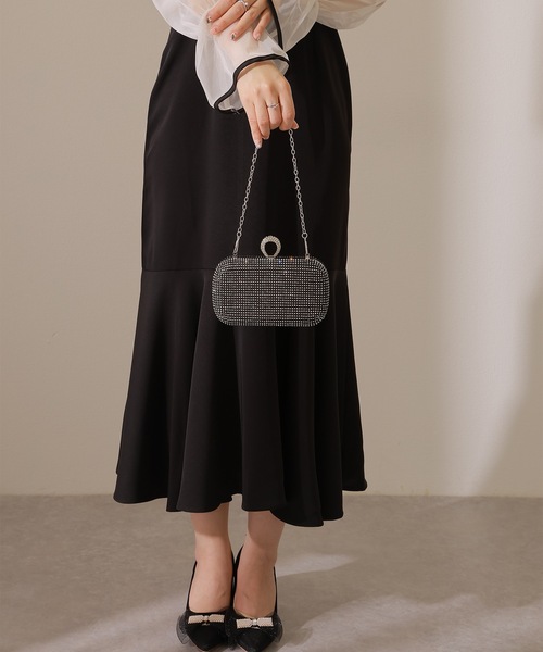 Lace Ladies(レースレディース)の「3WAY ラインストーン クラッチ パーティー バッグ(クラッチバッグ・レディース・ブラック/シルバー・FREE)」の11枚目の写真