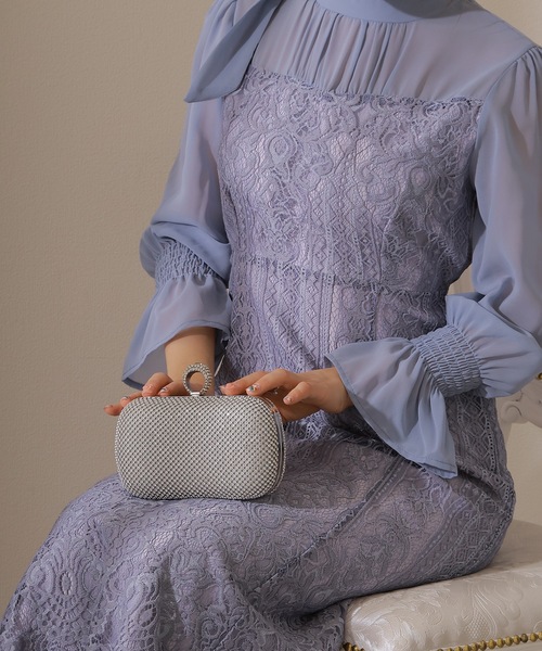 Lace Ladies(レースレディース)の「3WAY ラインストーン クラッチ パーティー バッグ(クラッチバッグ・レディース・ブラック/シルバー・FREE)」の17枚目の写真