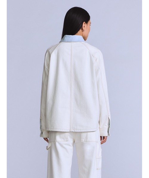 Levi's(リーバイス)の「Levi's/リーバイス BLUETAB(TM) LINED CHORE コート(デニムジャケット・レディース・ホワイト・XS/S/M)」の15枚目の写真