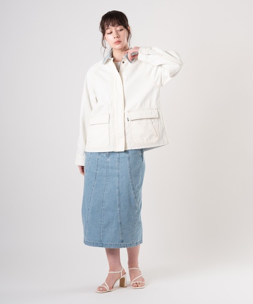 Levi's(リーバイス)の「Levi's/リーバイス BLUETAB(TM) LINED CHORE コート(デニムジャケット・レディース・ホワイト・XS/S/M)」の13枚目の写真