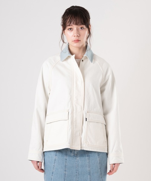 Levi's(リーバイス)の「Levi's/リーバイス BLUETAB(TM) LINED CHORE コート(デニムジャケット・レディース・ホワイト・XS/S/M)」の16枚目の写真