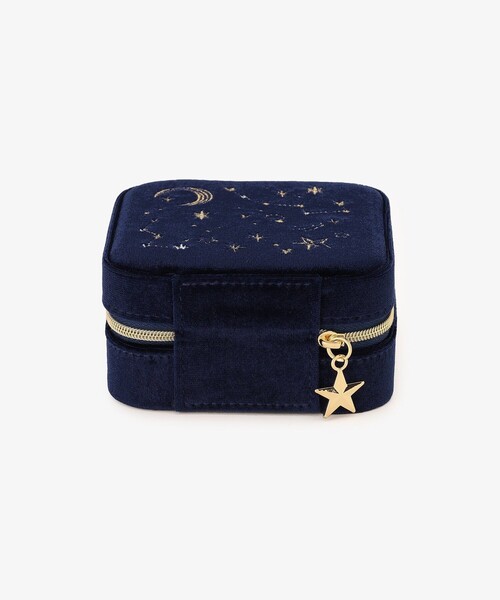 Afternoon Tea（アフタヌーンティー）の「ベロア天体モチーフスクエアジュエリーボックス（収納グッズ・レディース・ネイビー・ONE SIZE）」の6枚目の写真