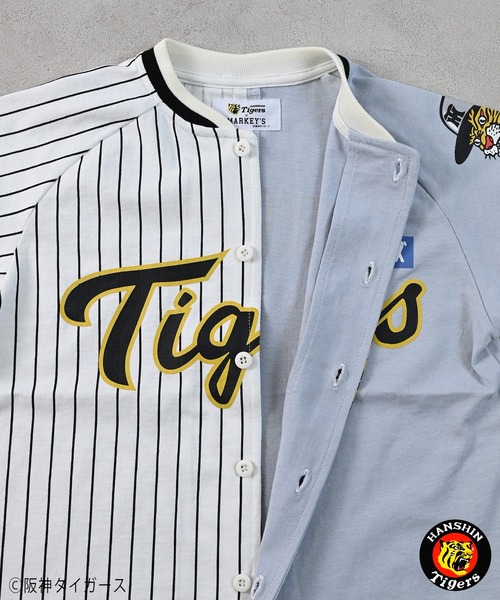 MARKEY'S(マーキーズ)の「【阪神タイガース】別注ベースボールシャツ(kids/S~L)(シャツ/ブラウス・キッズ・ホワイト系3/ホワイト系2/ホワイト系1/ホワイト系8/ホワイト系7/ホワイト系6/ホワイト系5/ホワイト系4・S/L/M)」の11枚目の写真