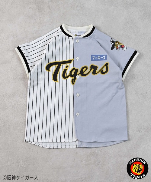 MARKEY'S(マーキーズ)の「【阪神タイガース】別注ベースボールシャツ(kids/S~L)(シャツ/ブラウス・キッズ・ホワイト系3/ホワイト系2/ホワイト系1/ホワイト系8/ホワイト系7/ホワイト系6/ホワイト系5/ホワイト系4・S/L/M)」の9枚目の写真