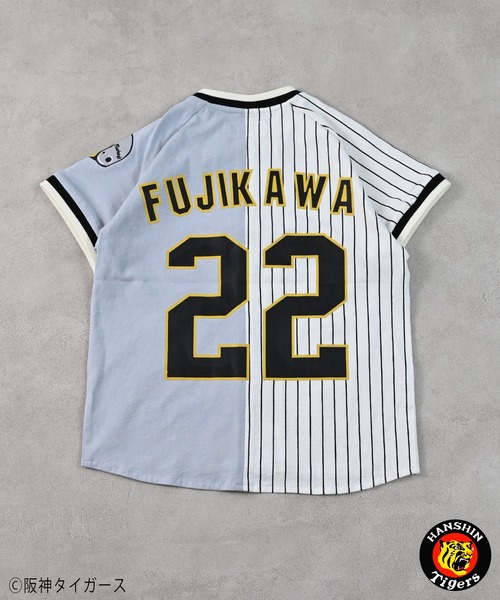 MARKEY'S(マーキーズ)の「【阪神タイガース】別注ベースボールシャツ(kids/S~L)(シャツ/ブラウス・キッズ・ホワイト系3/ホワイト系2/ホワイト系1/ホワイト系8/ホワイト系7/ホワイト系6/ホワイト系5/ホワイト系4・S/L/M)」の10枚目の写真