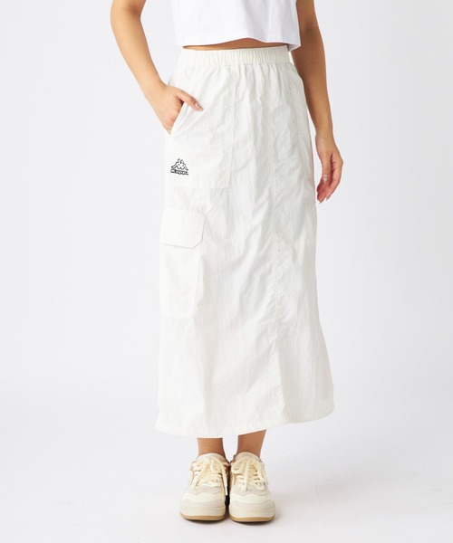 Kappa(カッパ)の「ナイロン素材 ロングスカート(スカート・レディース・パープル/オフホワイト/ブラック・SMALL/MEDIUM/LARGE)」の14枚目の写真