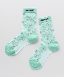 JILLSTUART レディース ボタニカルフラワーアイレット クルーソックス 03145313