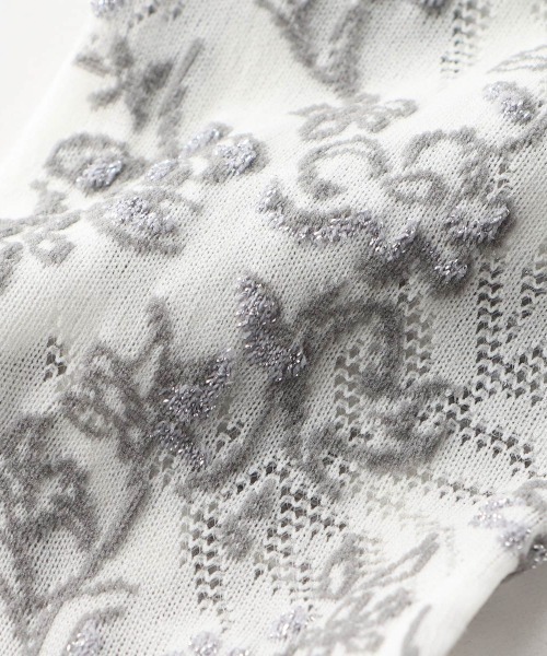 JILL STUART（ジルスチュアート）の「JILLSTUART レディース ボタニカルフラワーアイレット クルーソックス 03145313（ソックス/靴下・レディース・ライトグリーン/シルバーグレー/オフホワイト/ライトブルー・23-25cm）」の8枚目の写真