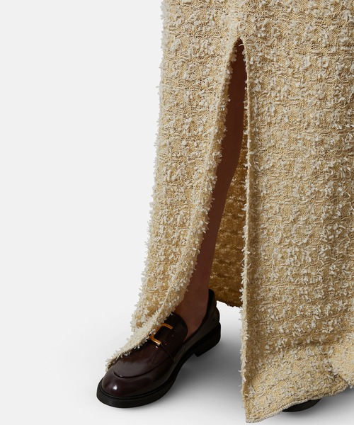 セール】ツイードニットドレス / Tweed Knit Dress（ワンピース
