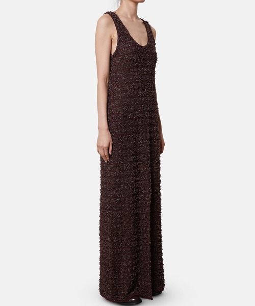 iRENE(アイレネ)の「ツイードニットドレス / Tweed Knit Dress(ワンピース・レディース・チャコールグレー/ホワイト/ダークブラウン・36)」の18枚目の写真
