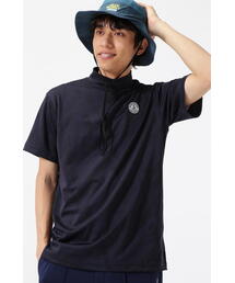【美品】nbb Weekend モックネックシャツ ネイビー モックネック」に該当するブルー・ネイビー/青色系のメンズ