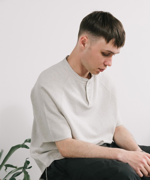 REMI RELIEF/レミレリーフ WタックヘンリーネックS/S