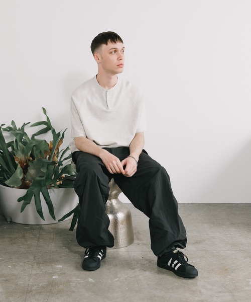 REMI RELIEF/レミレリーフ WタックヘンリーネックS/S