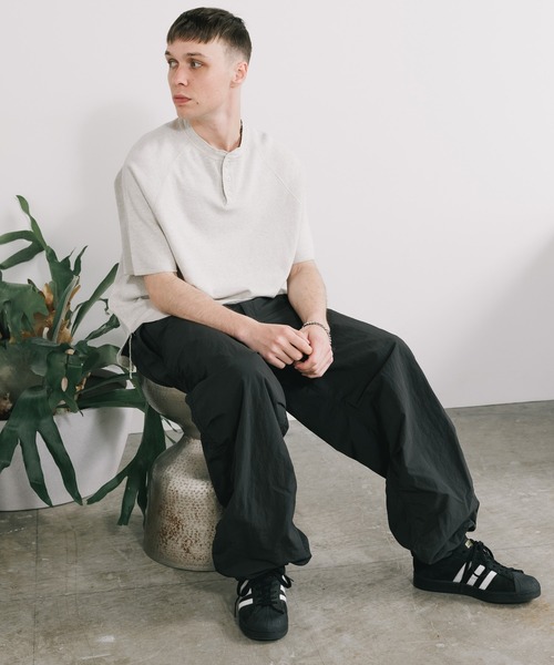 REMI RELIEF/レミレリーフ WタックヘンリーネックS/S