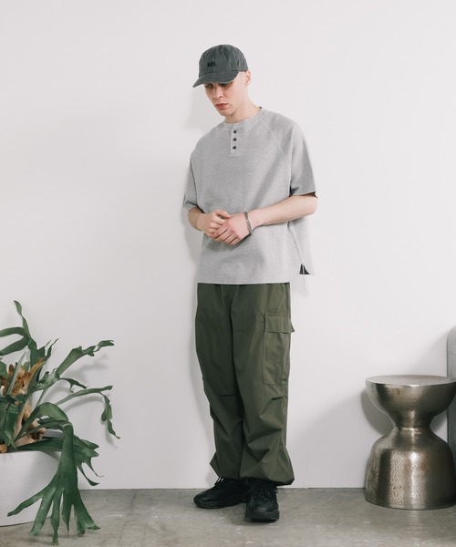 REMI RELIEF/レミレリーフ WタックヘンリーネックS/S