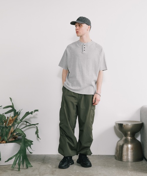 REMI RELIEF/レミレリーフ WタックヘンリーネックS/S