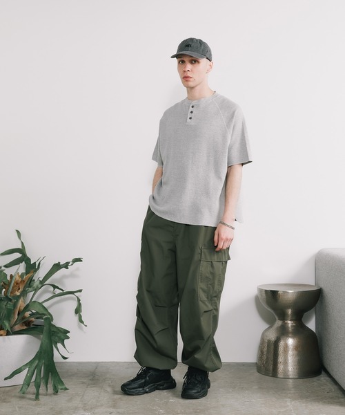 REMI RELIEF/レミレリーフ WタックヘンリーネックS/S