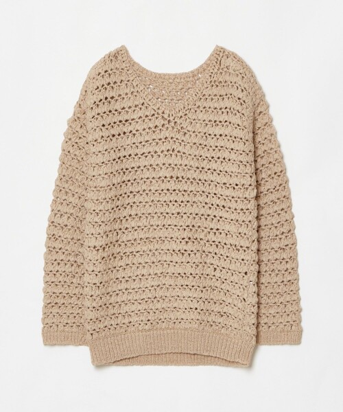 allureville(アルアバイル)の「テープヤーンハンドニットプルオーバー(ニット/セーター・レディース・ベージュ/イエロー/ネイビー・2)」の8枚目の写真