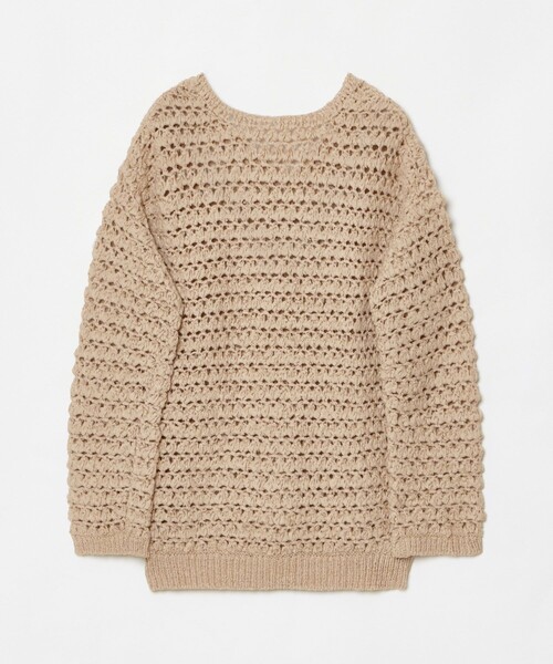 allureville(アルアバイル)の「テープヤーンハンドニットプルオーバー(ニット/セーター・レディース・ベージュ/イエロー/ネイビー・2)」の9枚目の写真