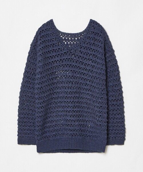 allureville(アルアバイル)の「テープヤーンハンドニットプルオーバー(ニット/セーター・レディース・ベージュ/イエロー/ネイビー・2)」の11枚目の写真