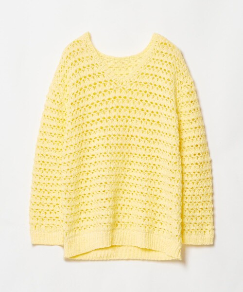 allureville(アルアバイル)の「テープヤーンハンドニットプルオーバー(ニット/セーター・レディース・ベージュ/イエロー/ネイビー・2)」の18枚目の写真