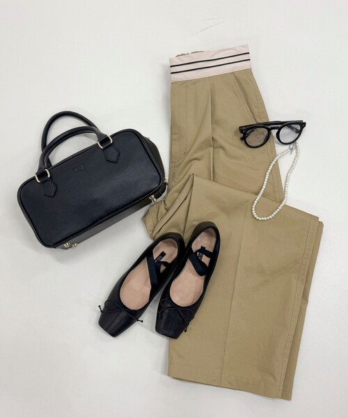 fredy emue（フレディエミュ）の「【JETEE/ジュテ】スクエアトゥバンドバレーシューズ（バレエシューズ・レディース・ブラック/ホワイト・M/L）」の19枚目の写真