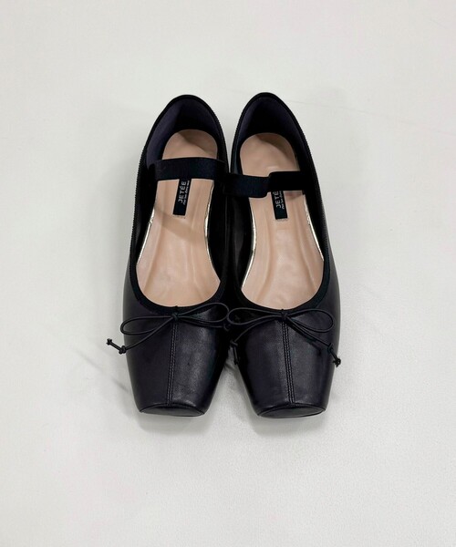 fredy emue（フレディエミュ）の「【JETEE/ジュテ】スクエアトゥバンドバレーシューズ（バレエシューズ・レディース・ブラック/ホワイト・M/L）」の22枚目の写真