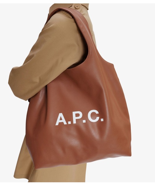 A.P.C.（アーペーセー）の「TOTE NINON（トートバッグ・レディース・ブラック/ブラウン/クリーム・ONESIZE）」の8枚目の写真
