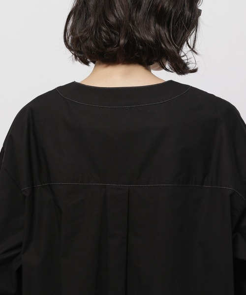 niko and...（ニコアンド）の「レースアップワイドブラウス（シャツ/ブラウス・レディース・オフホワイト/ブラック・FREE）」の12枚目の写真