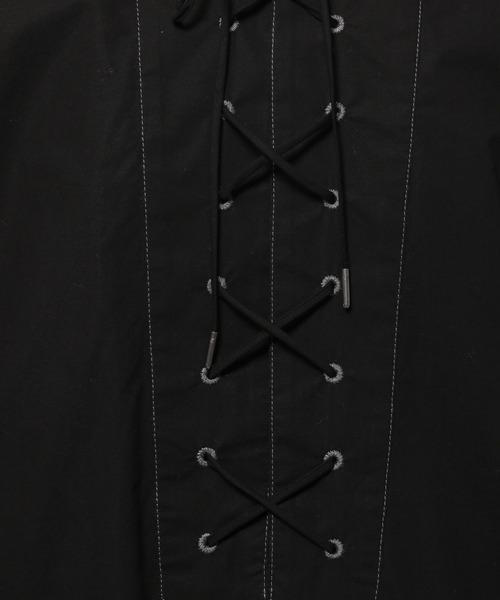 niko and...（ニコアンド）の「レースアップワイドブラウス（シャツ/ブラウス・レディース・オフホワイト/ブラック・FREE）」の17枚目の写真