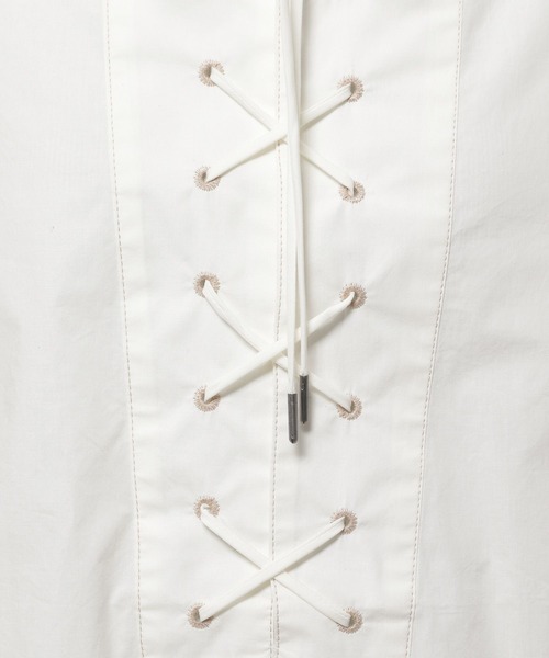 niko and...（ニコアンド）の「レースアップワイドブラウス（シャツ/ブラウス・レディース・オフホワイト/ブラック・FREE）」の18枚目の写真