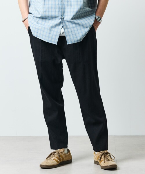 FREAK'S STORE（フリークスストア）の「限定展開 テーパードシルエット コットンリネン イージーパンツ（その他パンツ・メンズ・オリーブ/ブラック/ナチュラル/チャコールグレー・SMALL/LARGE/MEDIUM）」の16枚目の写真