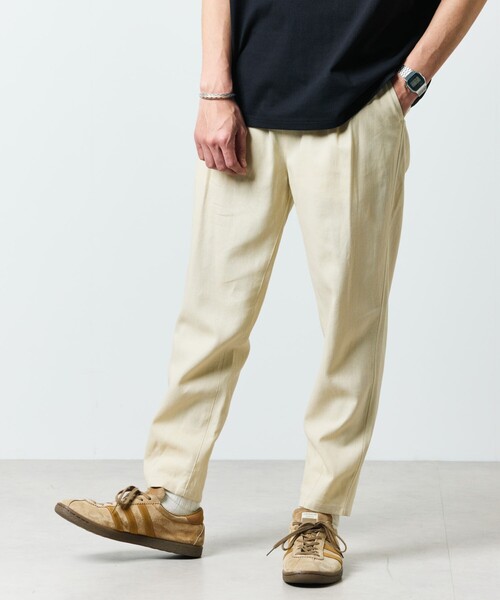 FREAK'S STORE（フリークスストア）の「限定展開 テーパードシルエット コットンリネン イージーパンツ（その他パンツ・メンズ・オリーブ/ブラック/ナチュラル/チャコールグレー・SMALL/LARGE/MEDIUM）」の22枚目の写真