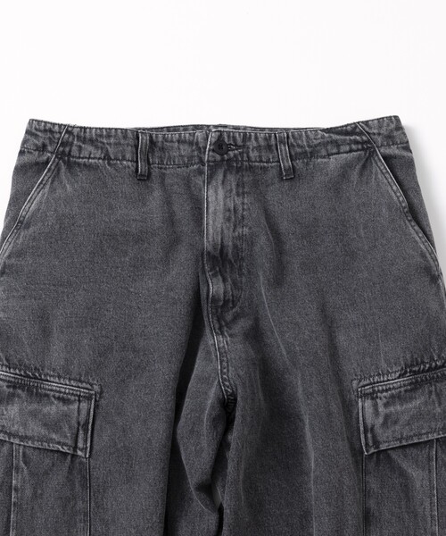 HINSON(ヒンソン)の「HINSON/ヒンソン 6POCKET PANTS/6ポケットデニムカーゴパンツ/ミリタリーパンツ(カーゴパンツ・メンズ・サックスブルー/ブラック/ネイビー・MEDIUM/LARGE/SMALL)」の5枚目の写真