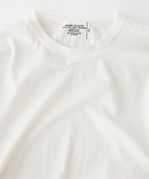 JOURNAL STANDARD relume（ジャーナルスタンダード　レリューム）の「レイヤードラウンド Tシャツ（Tシャツ/カットソー・メンズ・ホワイト/ライトグレー/アイボリー/ブラック系その他・SMALL/MEDIUM/LARGE）」の17枚目の写真