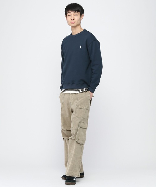 ALAND（エーランド）の「【UNISEX】ALAND／HI SEOULプルオーバー（スウェット・レディース・ナチュラル/ネイビー・LARGE/MEDIUM）」の8枚目の写真