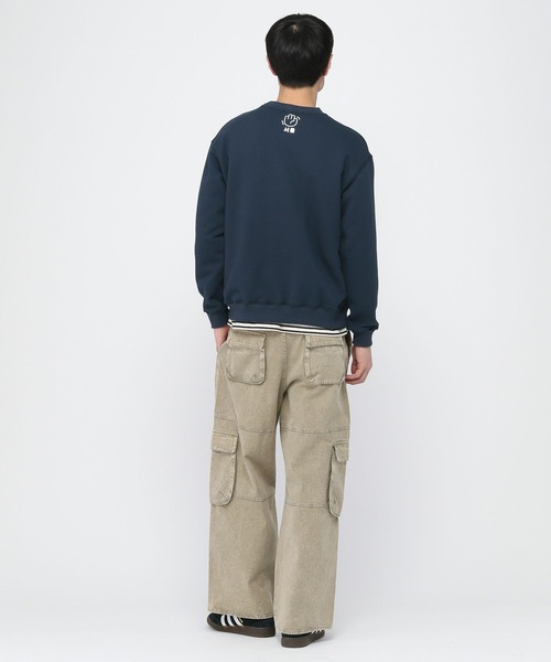 ALAND（エーランド）の「【UNISEX】ALAND／HI SEOULプルオーバー（スウェット・レディース・ナチュラル/ネイビー・LARGE/MEDIUM）」の9枚目の写真