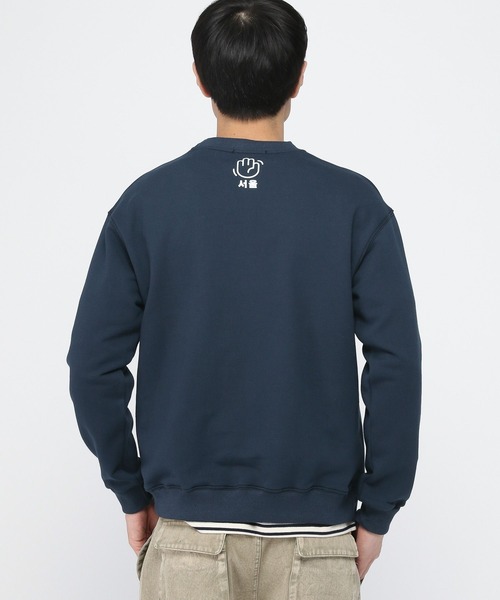 トレーナー スウェット 「UNISEX」ALAND／HI SEOULプルオーバー レディース メンズ セール】【UNISEX】ALAND／HI SEOULプルオーバー（スウェット