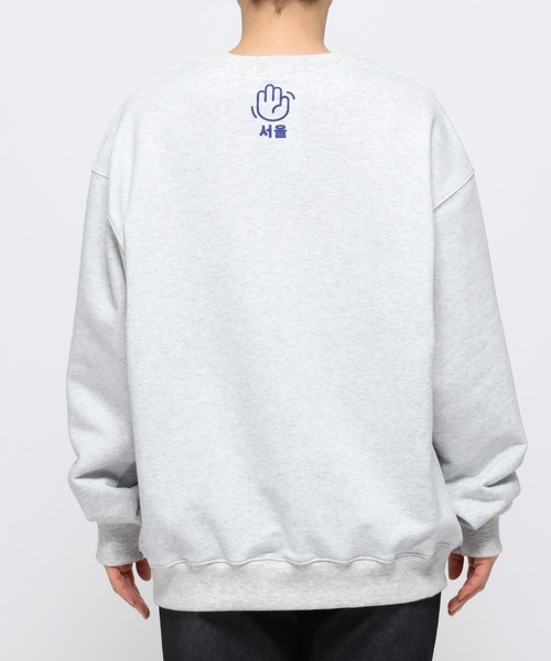 トレーナー スウェット 「UNISEX」ALAND／HI SEOULプルオーバー レディース メンズ セール】【UNISEX】ALAND／HI SEOULプルオーバー（スウェット