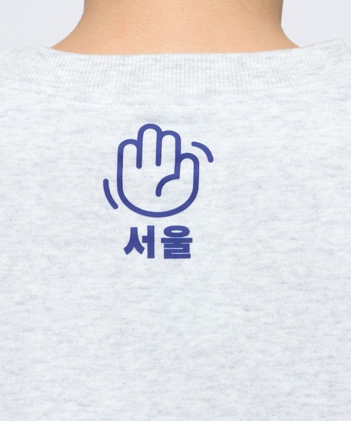 ALAND（エーランド）の「【UNISEX】ALAND／HI SEOULプルオーバー（スウェット・レディース・ナチュラル/ネイビー・LARGE/MEDIUM）」の13枚目の写真