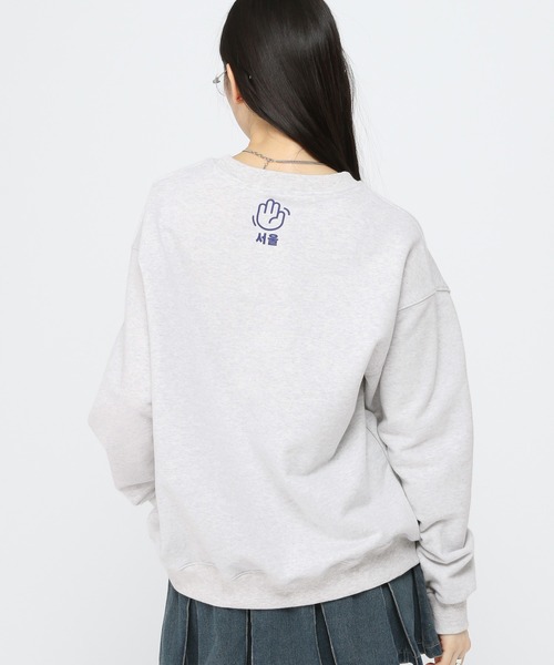 トレーナー スウェット 「UNISEX」ALAND／HI SEOULプルオーバー レディース メンズ セール】【UNISEX】ALAND／HI SEOULプルオーバー（スウェット
