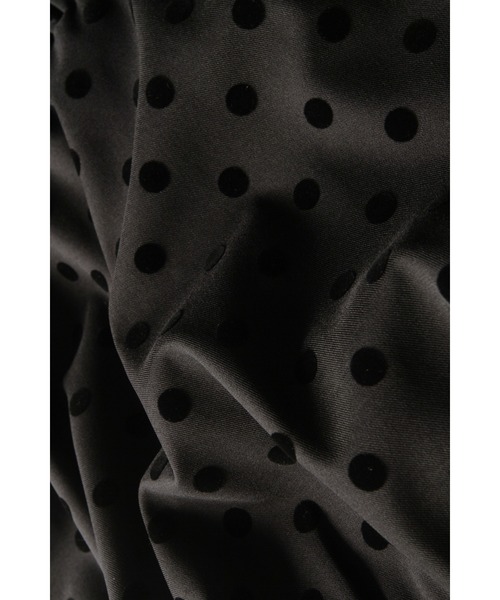 &. NOSTALGIA（アンドドットノスタルジア）の「【ZOZO限定】ショルダーリボンバルーンベスト（ベスト・レディース・ドット/ブラック・M）」の3枚目の写真