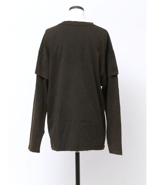 VEQUM（VEQUM）の「【VEQUM】LAYERED OVER LONG SLEEVE T SHIRT（Tシャツ/カットソー・レディース・ブラック/ネイビー/ブラウン・FREE）」の22枚目の写真