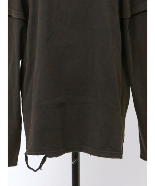 VEQUM（VEQUM）の「【VEQUM】LAYERED OVER LONG SLEEVE T SHIRT（Tシャツ/カットソー・レディース・ブラック/ネイビー/ブラウン・FREE）」の12枚目の写真