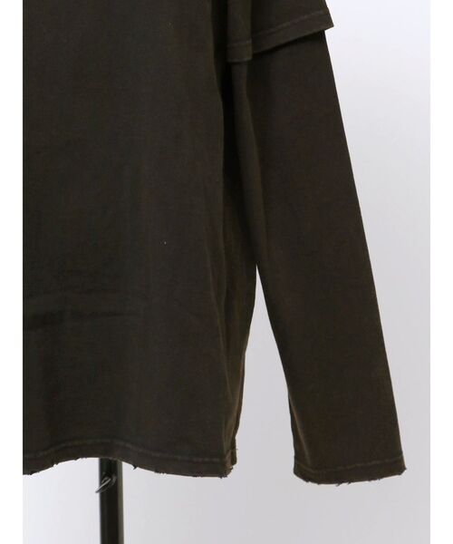 VEQUM（VEQUM）の「【VEQUM】LAYERED OVER LONG SLEEVE T SHIRT（Tシャツ/カットソー・レディース・ブラック/ネイビー/ブラウン・FREE）」の13枚目の写真