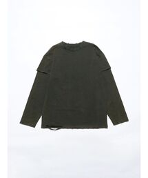 【VEQUM】LAYERED OVER LONG SLEEVE T SHIRT