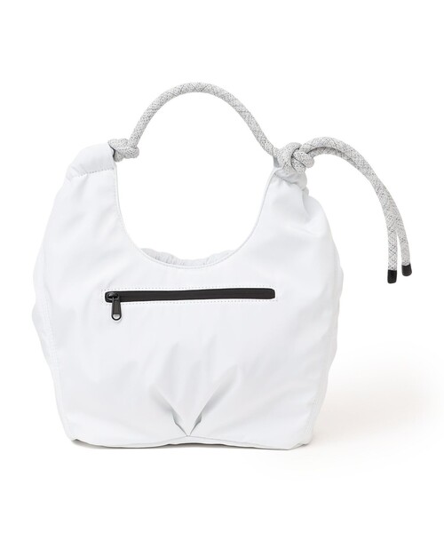 OUTDOOR PRODUCTS(アウトドアプロダクツ)の「OUTDOOR PRODUCTS: コード ギャザー トートバッグ(トートバッグ・レディース・ブラック/ホワイト・ONE SIZE)」の9枚目の写真