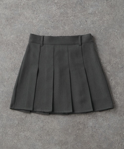 ボックスプリーツミニスカート（スカート）｜MONO-MART